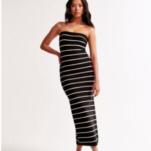 Abercrombie Strapless Midi Sweater Dress